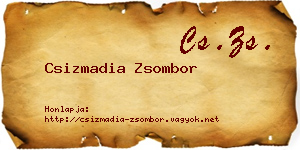 Csizmadia Zsombor névjegykártya
